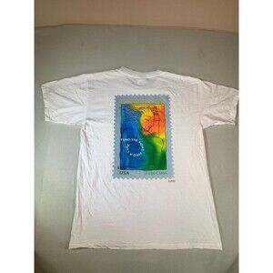 Vintage 90s USPS Breast Cancer Postage Stamp forever Fund  T-shirt wild medium